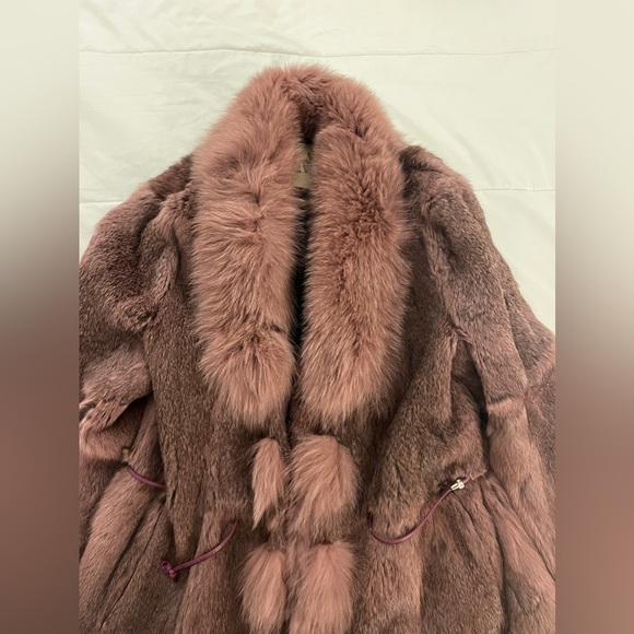 Paula Poggi Purple Fur Coat - Picture 4 of 8